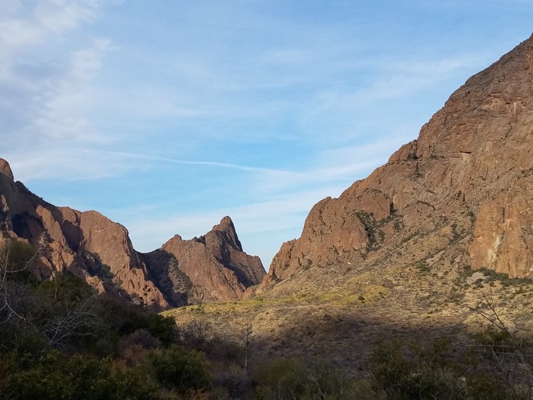 looking towards window